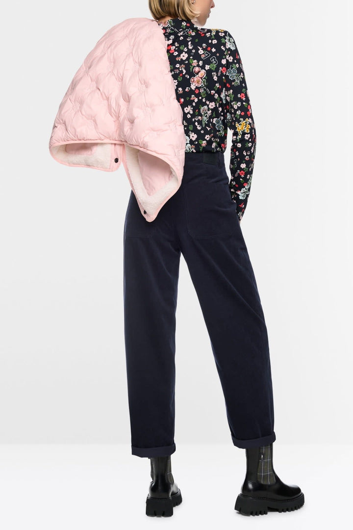 Front view of the Marc Cain women’s RUMA corduroy pants with a relaxed Fit