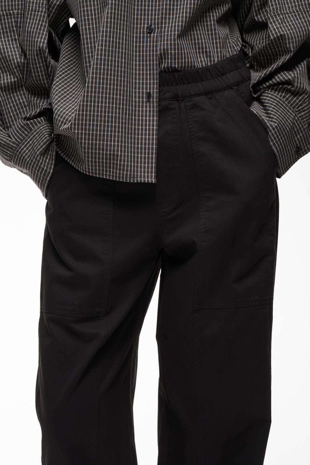Front view Haiko dress pants Inwear black woman with Size elastic - Valérie Simon