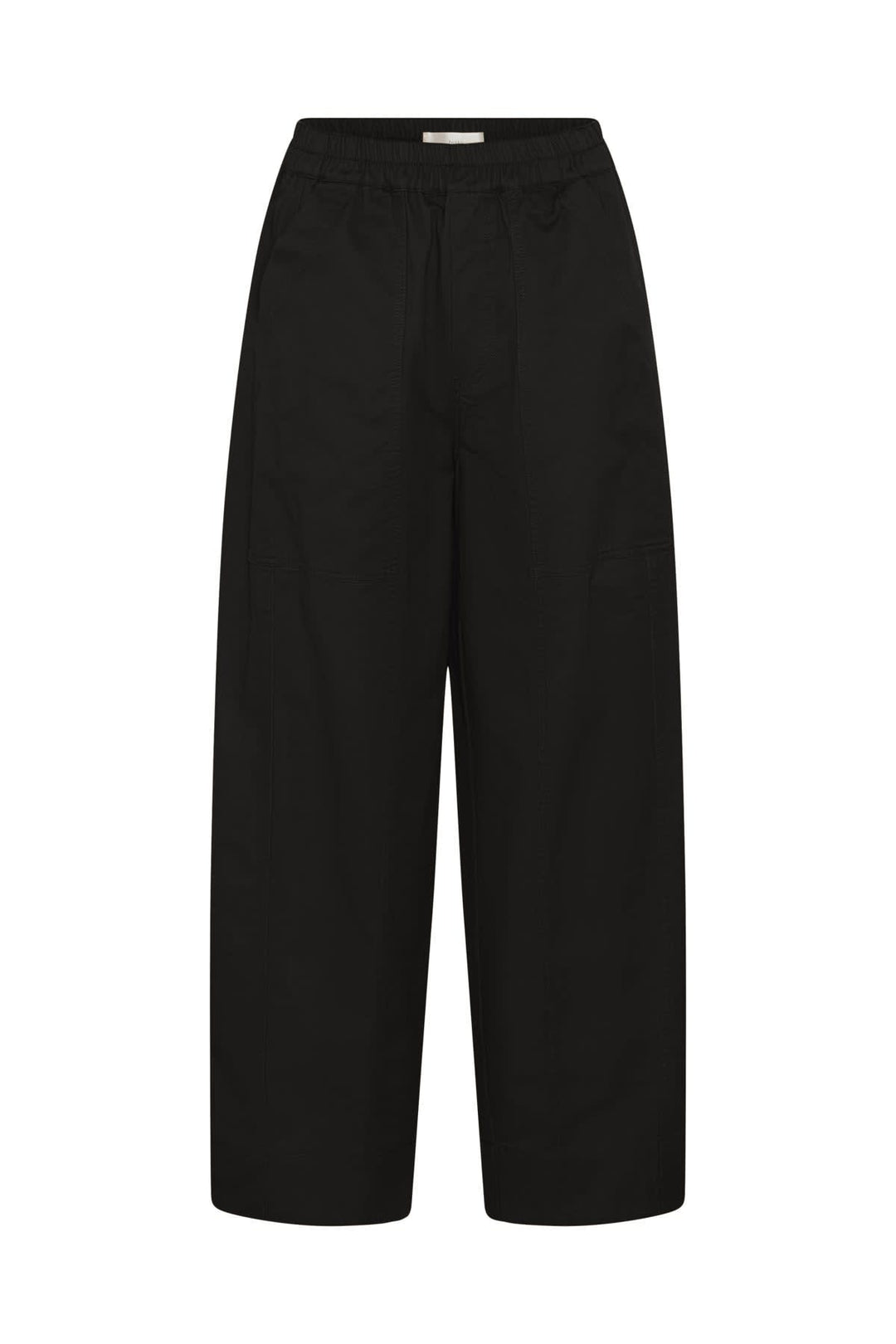 Pants side view Size black Haiko elastic for women - Valérie Simon