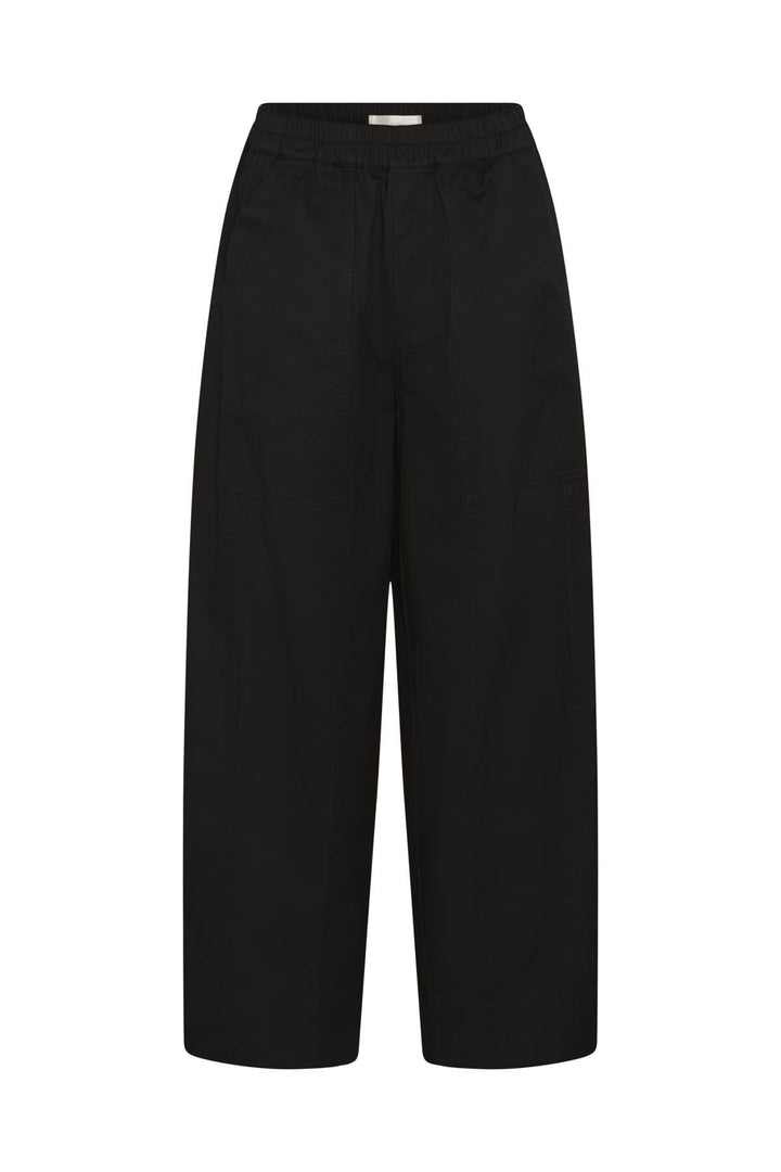 Pants side view Size black Haiko elastic for women - Valérie Simon