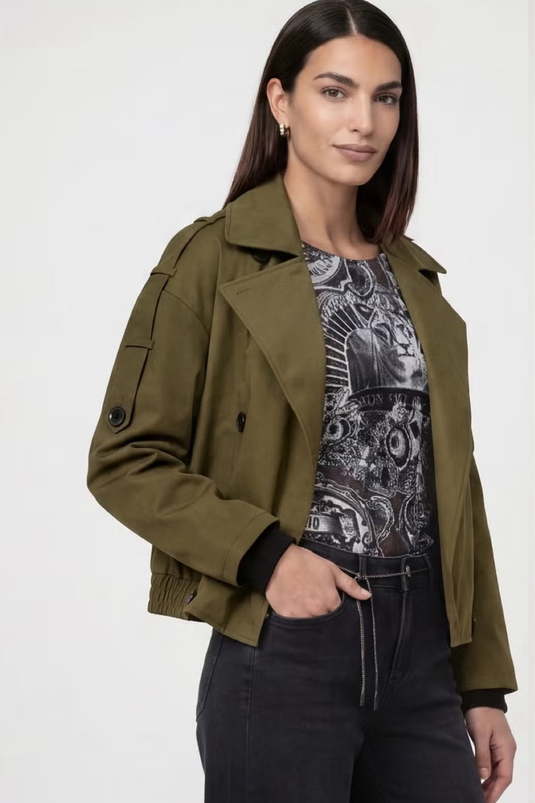 Oversized quilted jacket 
