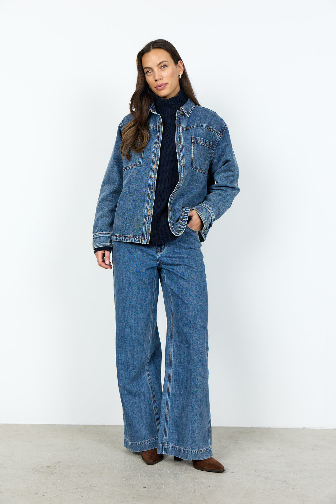 Heda denim jacket with patch pockets 