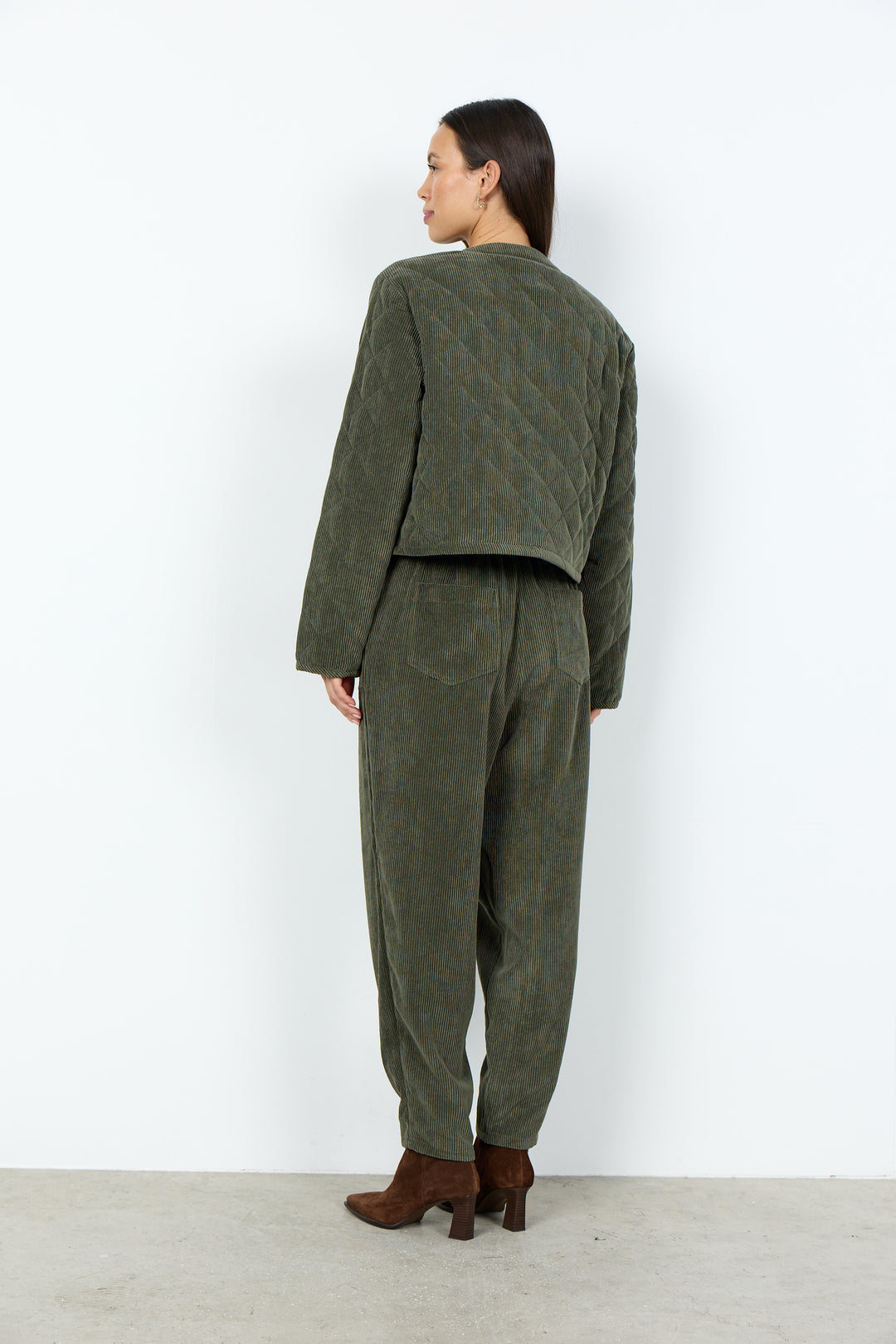 Bindi short corduroy coat 