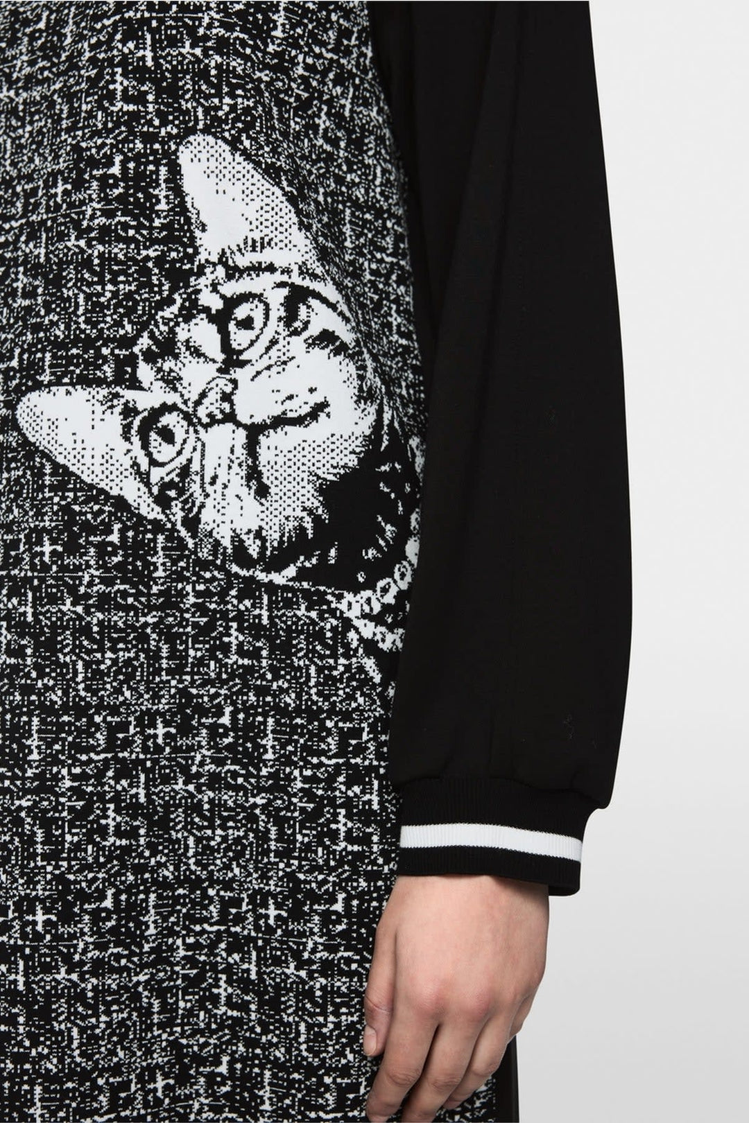 Robe courte à motif chat pour femme Marc Cain