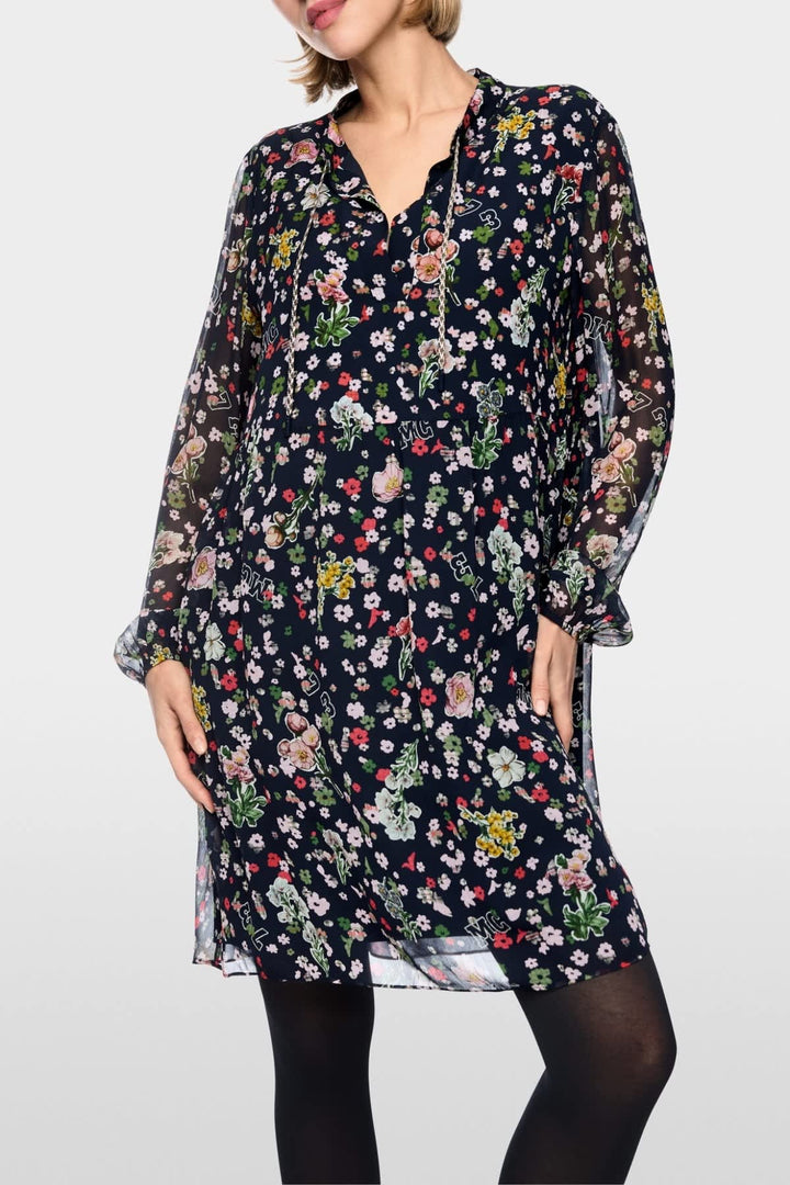 Short flowing floral-print dress for women Marc Cain