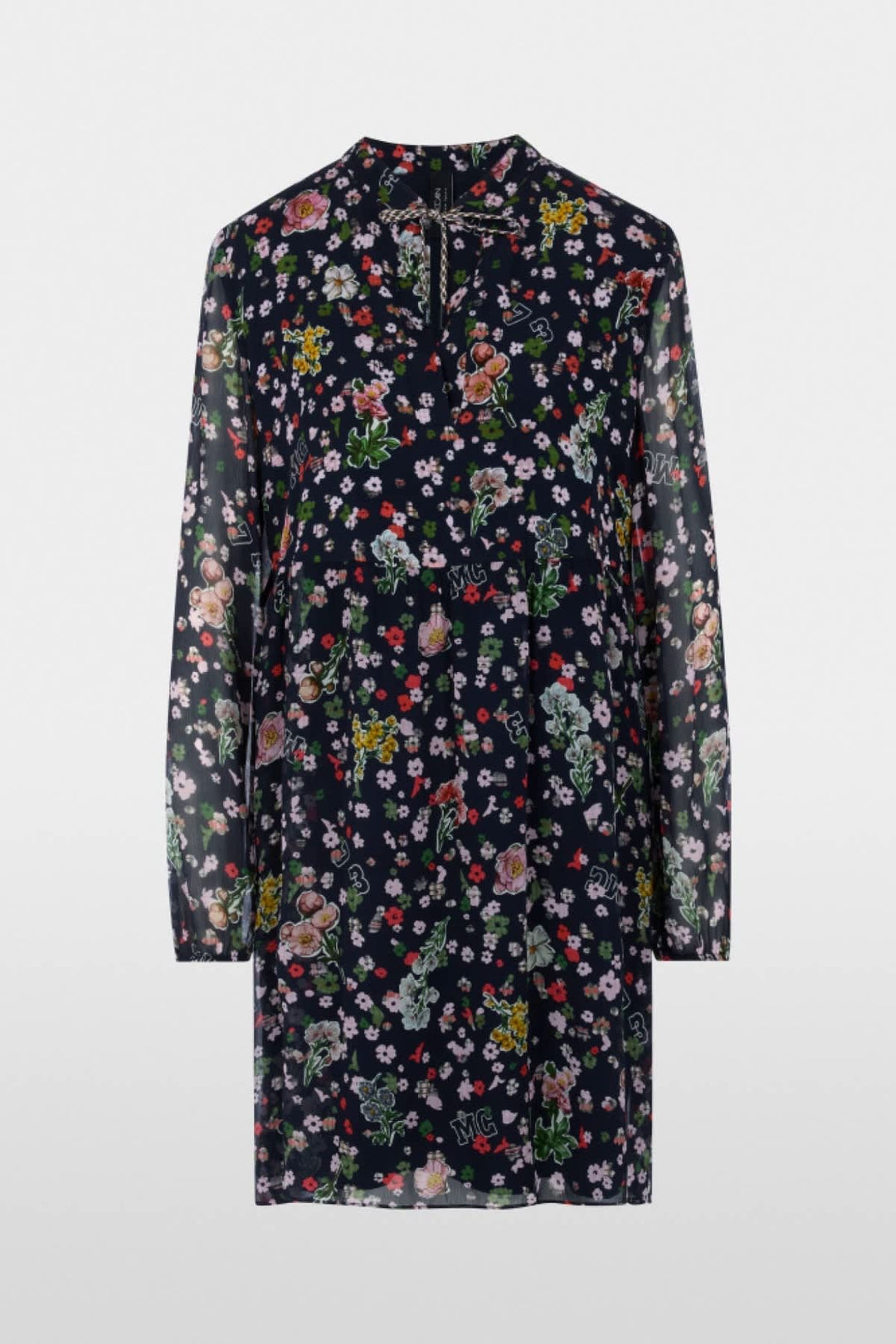 Short flowing floral-print dress for women Marc Cain