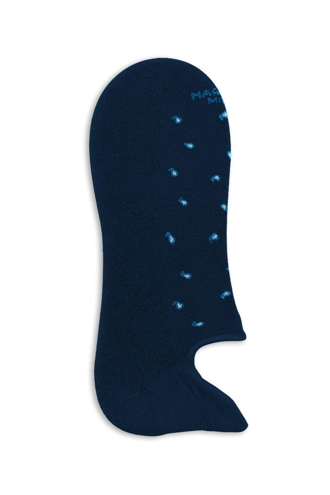 Vue de détail socquette motif cachemire multicolore Marcoliani pour homme - Valérie Simon