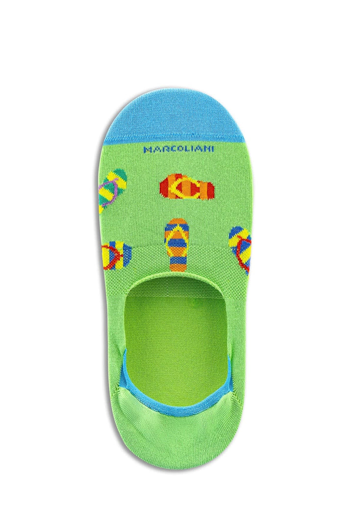 Vue portée socquettes invisibles motif sandales Marcoliani multicolore homme - Valérie Simon
