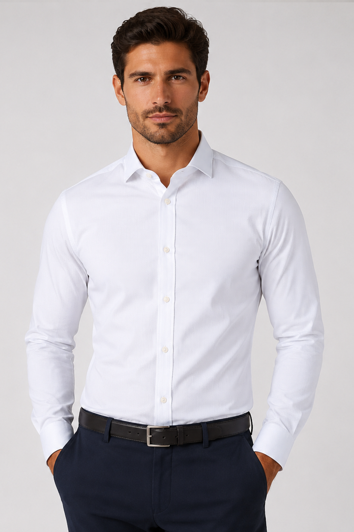 Textured dress shirt