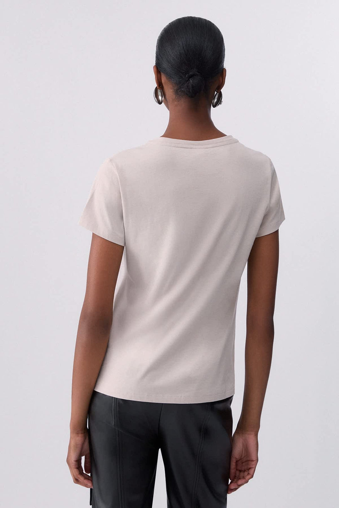 T-shirt à ornements brillants pour femme liujo