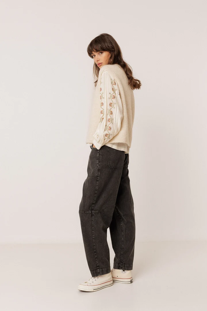 Veste sans manches en tricot