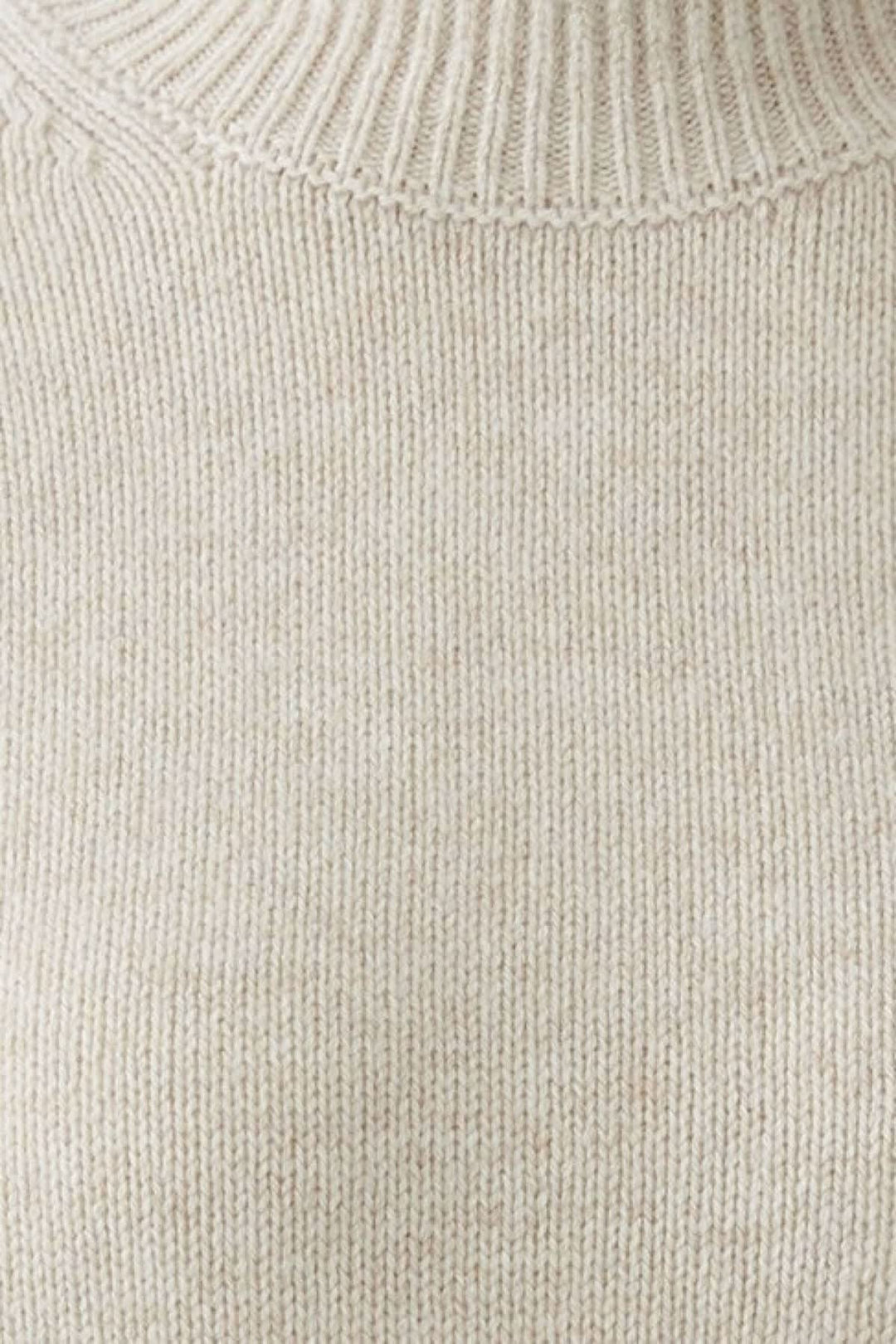 Chandail à col montant et manches mi-longues pour femme Oui