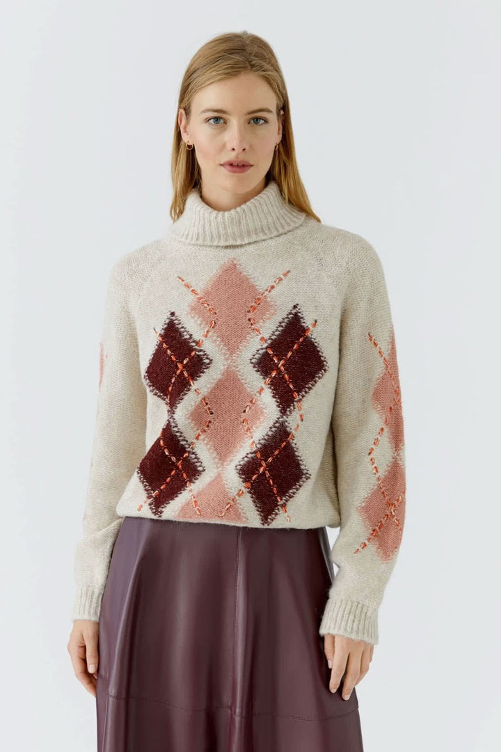 Tricot à col roulé pour femme Oui