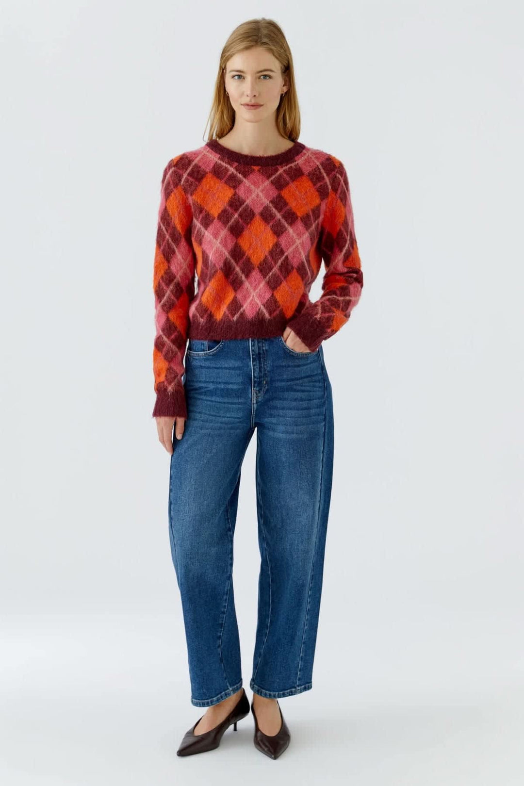 Chandail en laine et mohair vue de face pour femme Oui