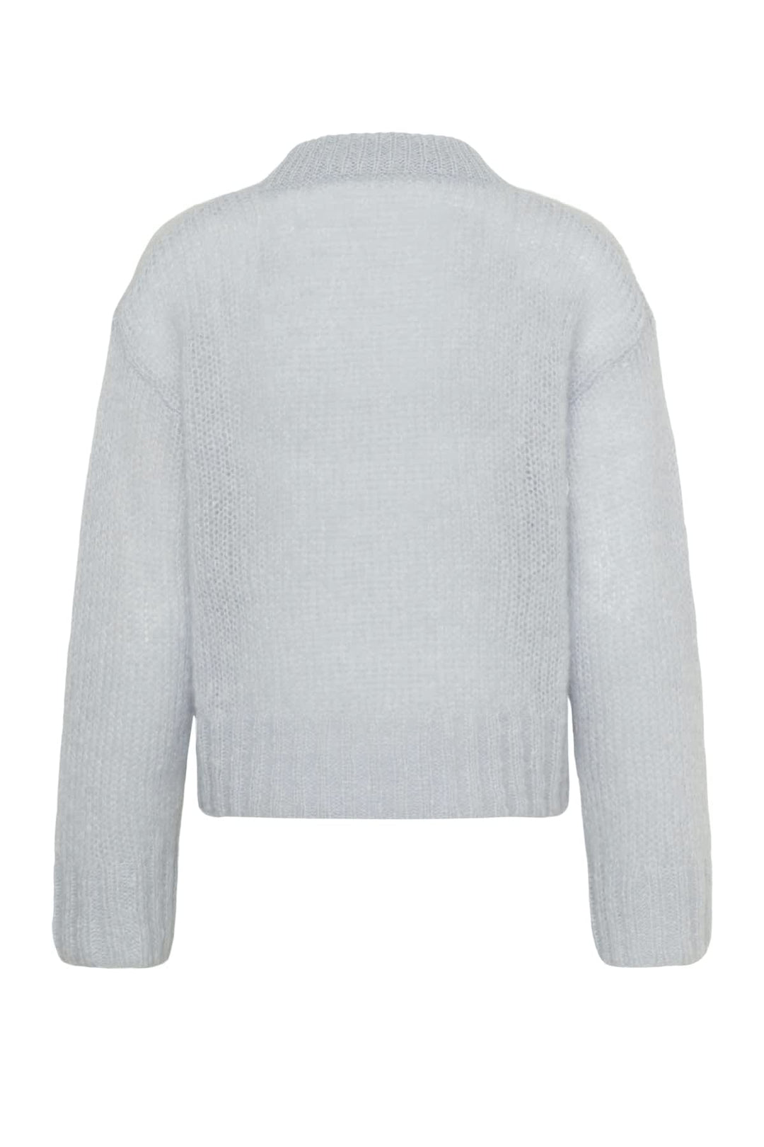 Women’s Fluffy Sille Crew-Neck Knit Front View Part Two