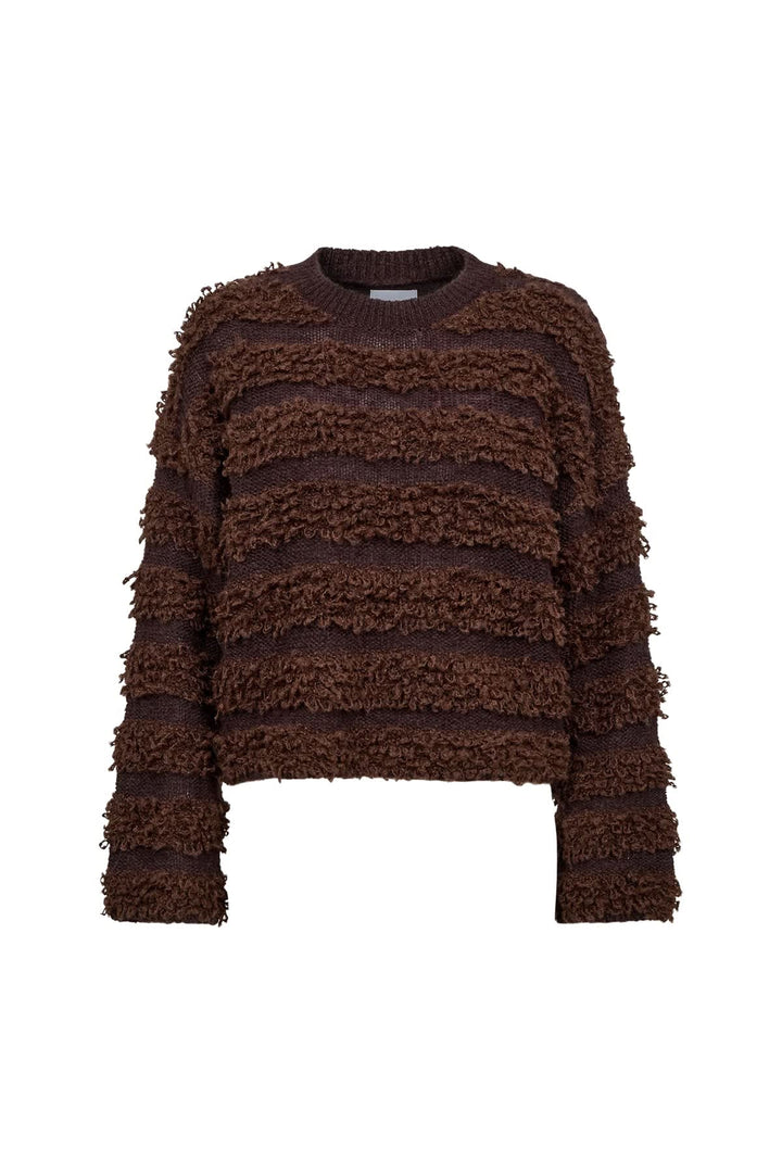 Tricot texturé à encolure ronde pour femme Numph