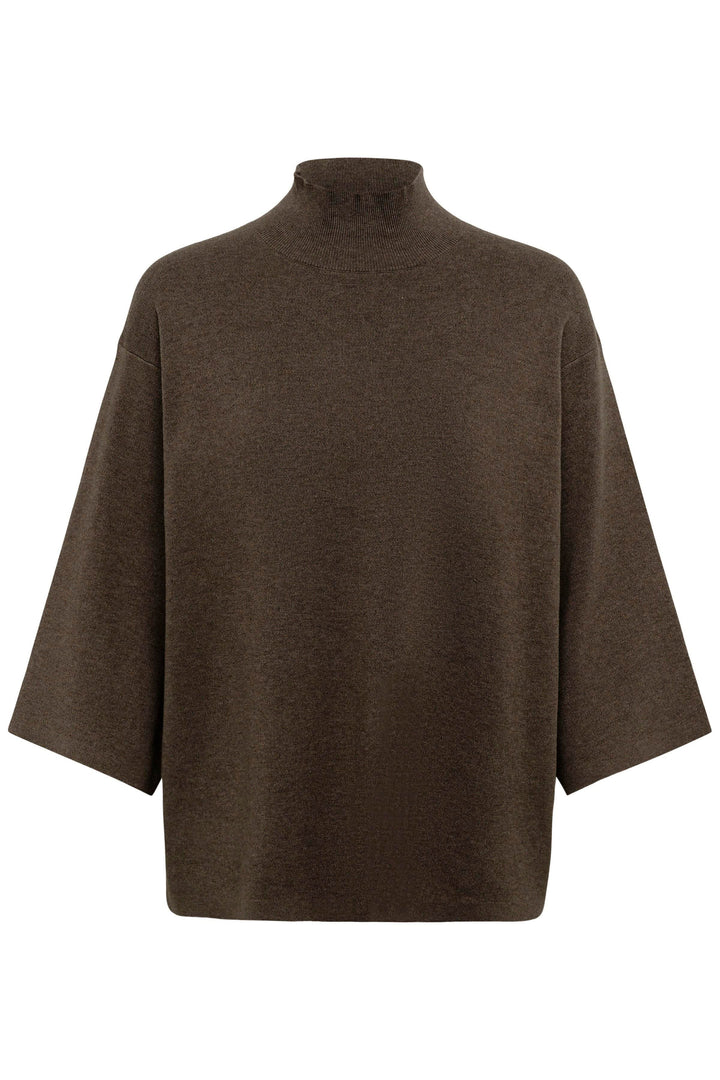 Front view of the women’s loose Tilda turtleneck knit Fit Inwear