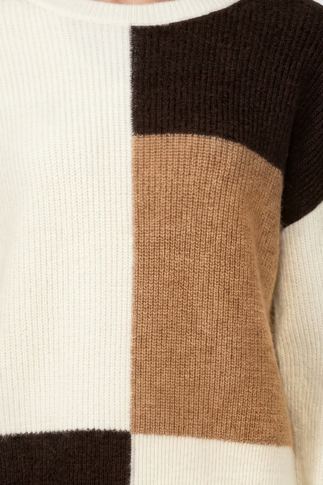Colour-block knit