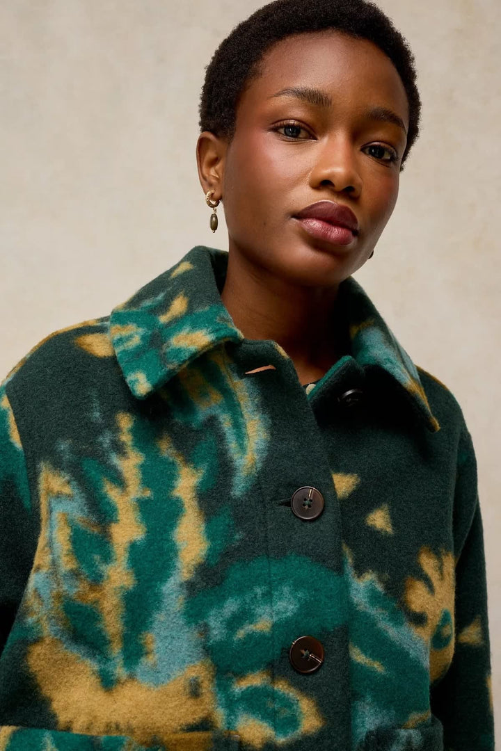 Veste courte Alexa à imprimé abstrait pour femme White Stuff
