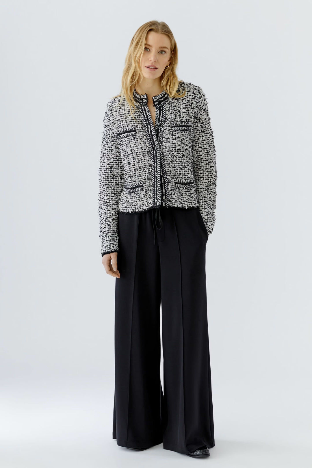 Front view of a gray women&