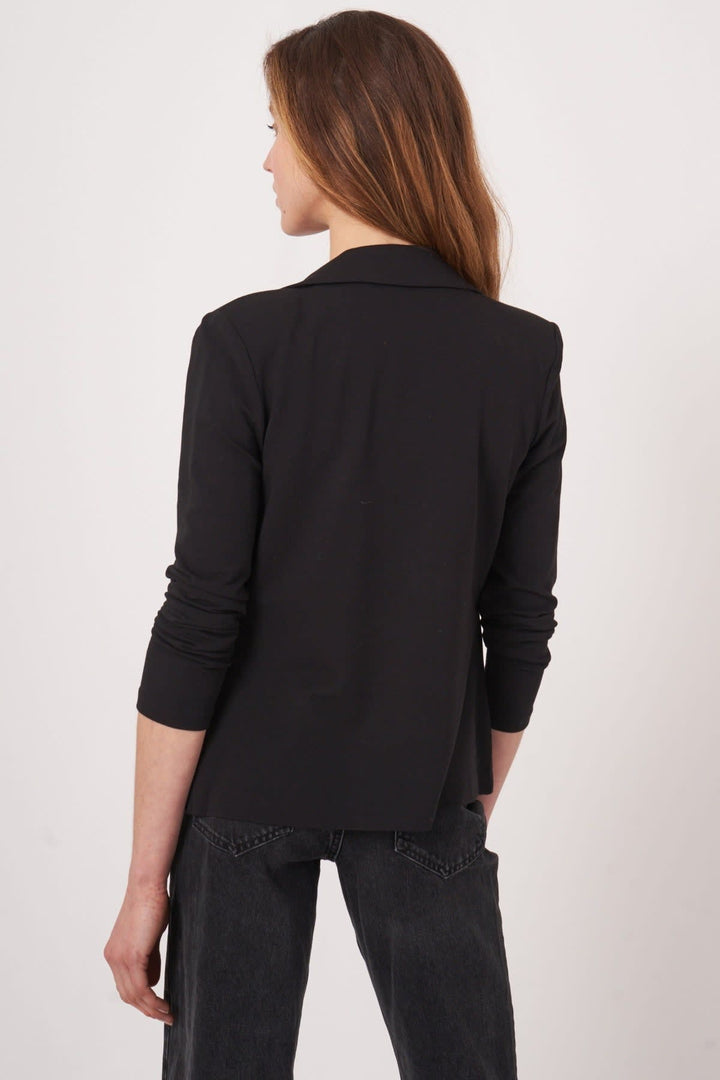 Front view of beige women’s two-button blazer Repeat Cashmere - Valérie Simon