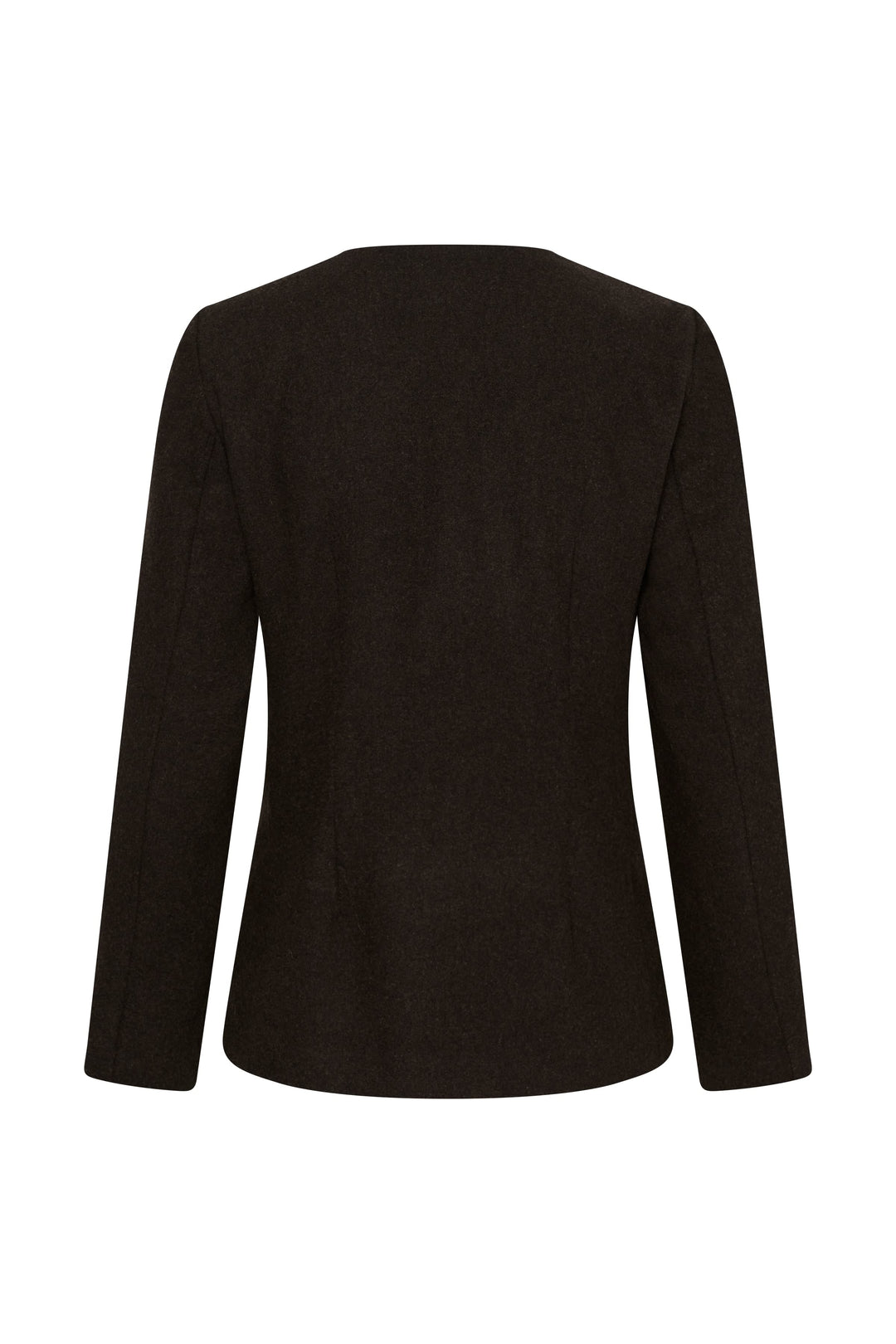 Front view of the Celinn fitted round-neck blazer for women Part Two