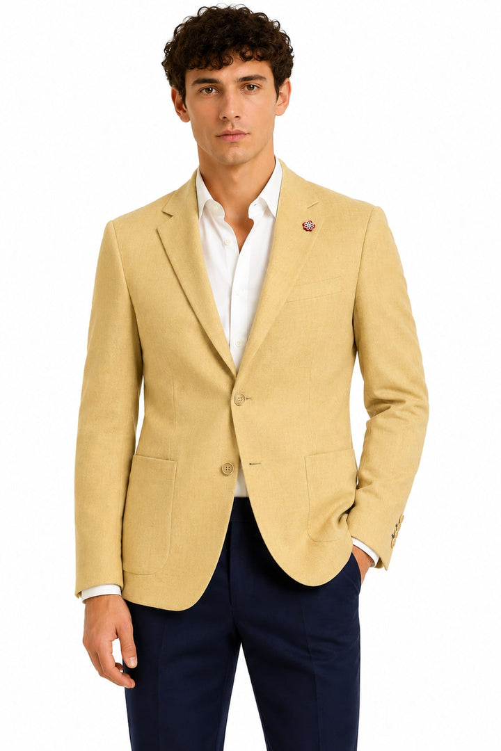 Front view of a textured men&