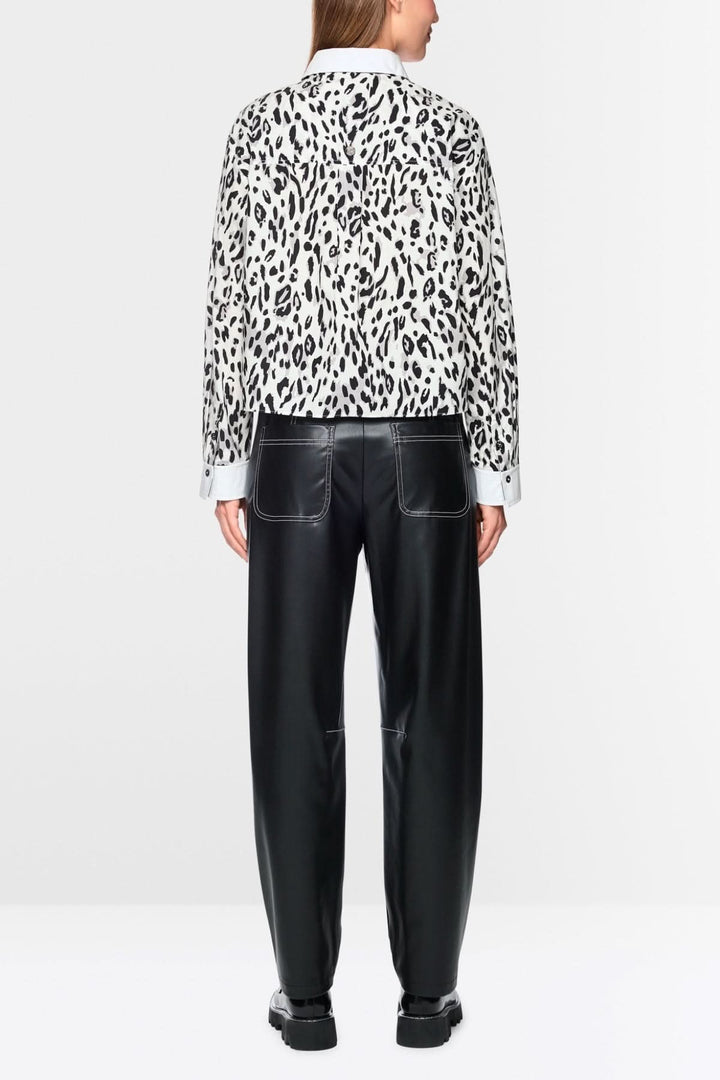 Chemisier court à motif léopard