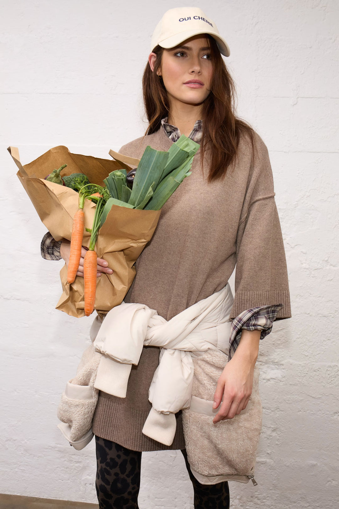 Long wool sweater 