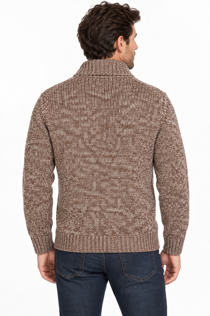 Cardigan à boutons de laine italienne