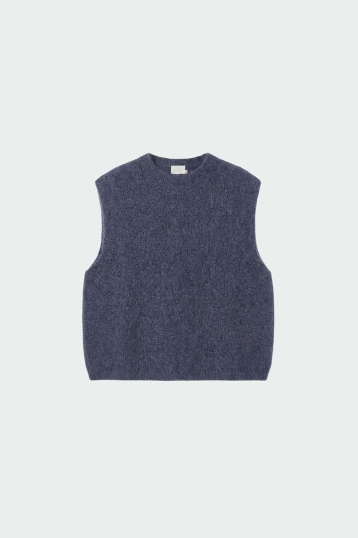 Veste sans manches en tricot