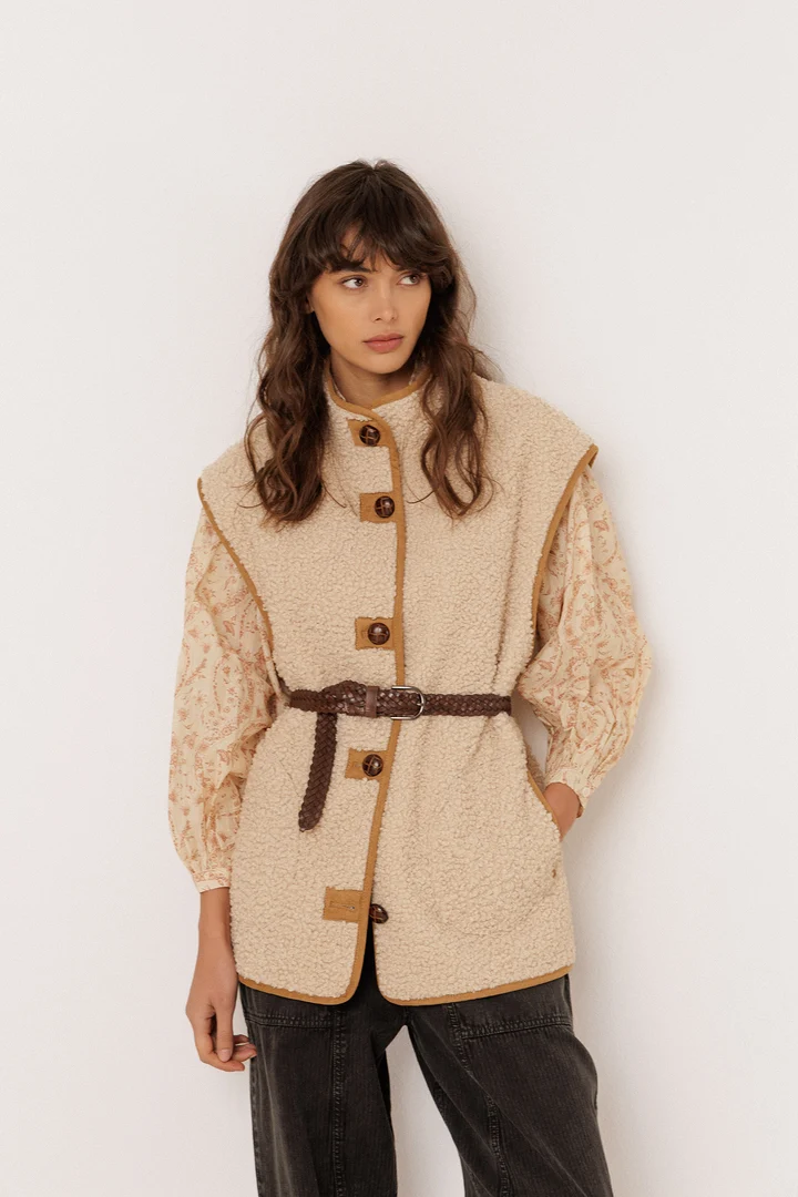 Ceinture tressée en cuir