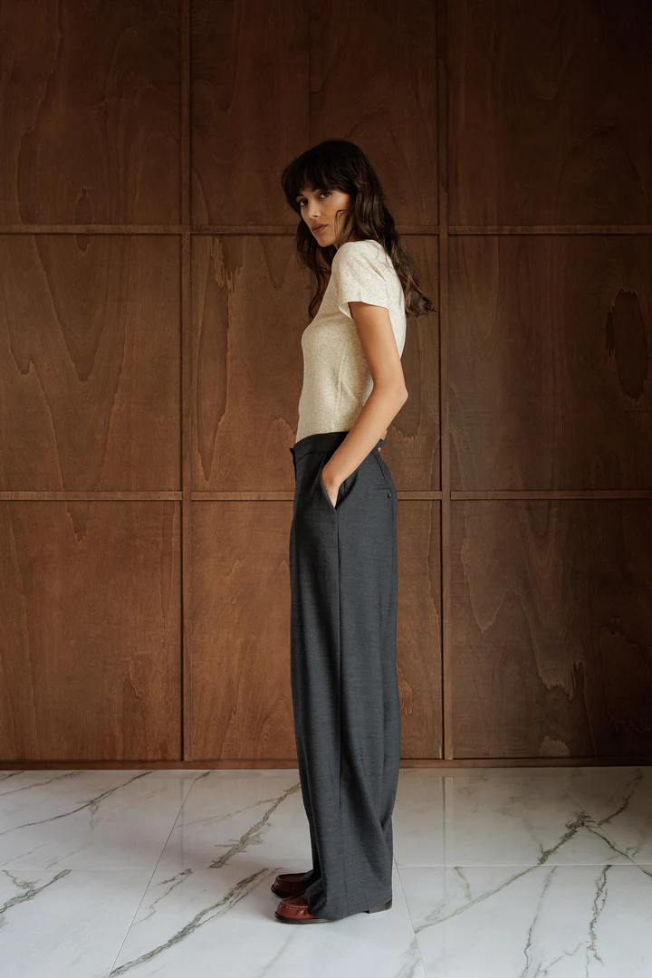 Pantalon habillé Paty à jambe large