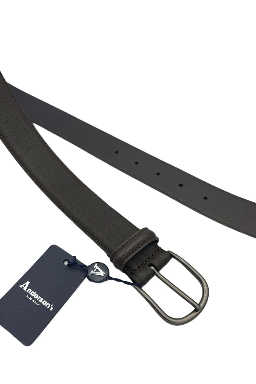 Ceinture en cuir souple marron Anderson&