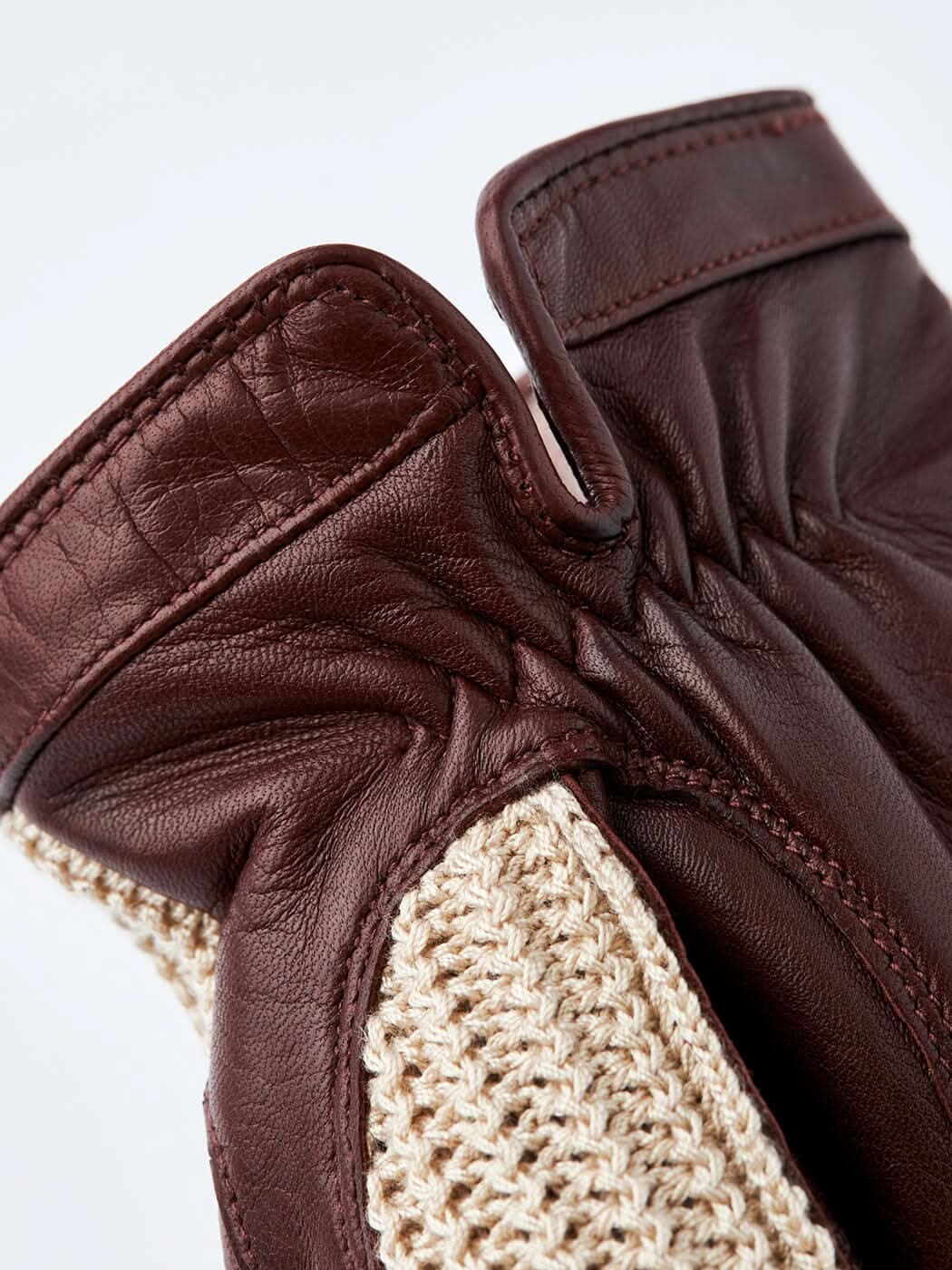 Gant classique en cuir Adam avec dos en crochet de coton, idéal pour l&