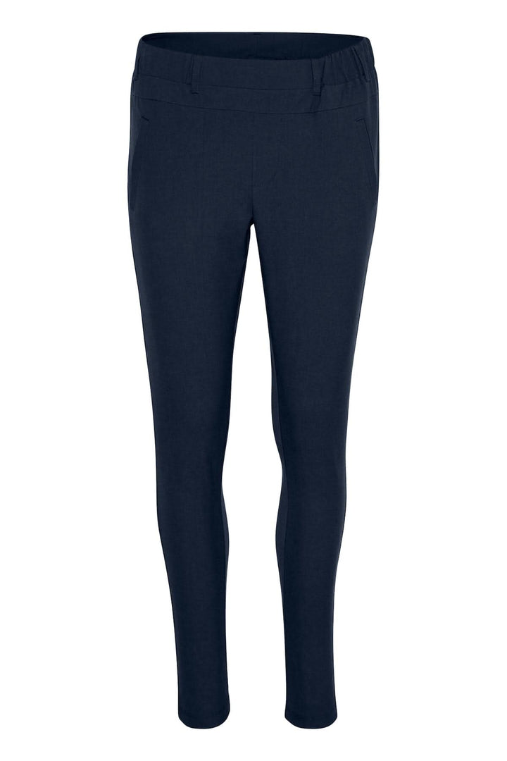Pantalon de tailleur Jillian Sofie, coupe régulière, bleu marine, élégant et confortable, idéal pour le bureau.