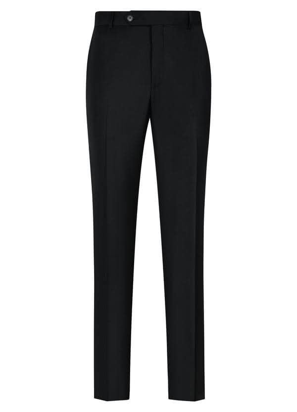Pantalon en laine Samuelsohn noir, habillé et élégant, fabriqué au Canada, 100% laine, article N62 SUPER 130&