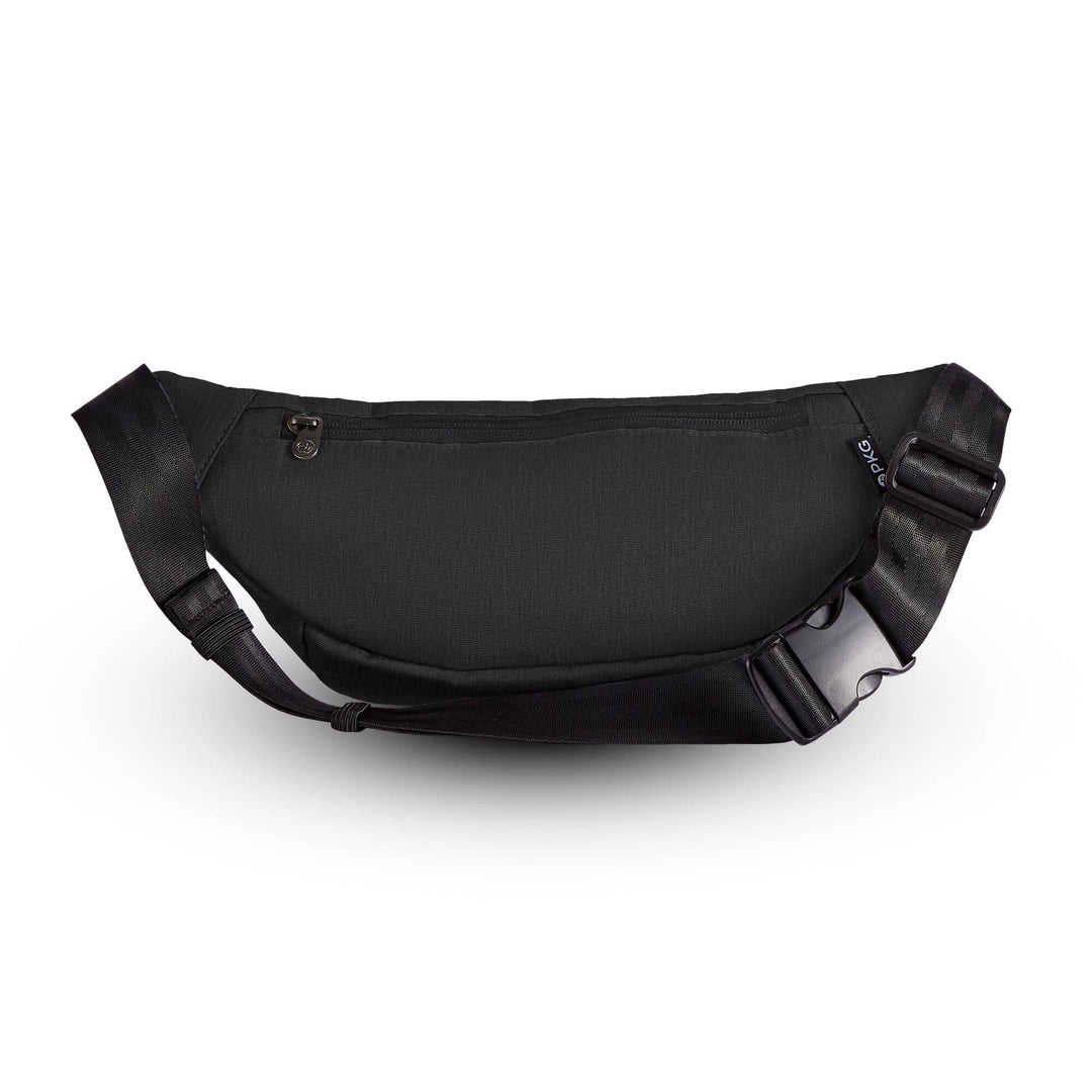 Sac à bandoulière recyclé PKG Bremner en polyester résistant, idéal pour les excursions et le shopping.