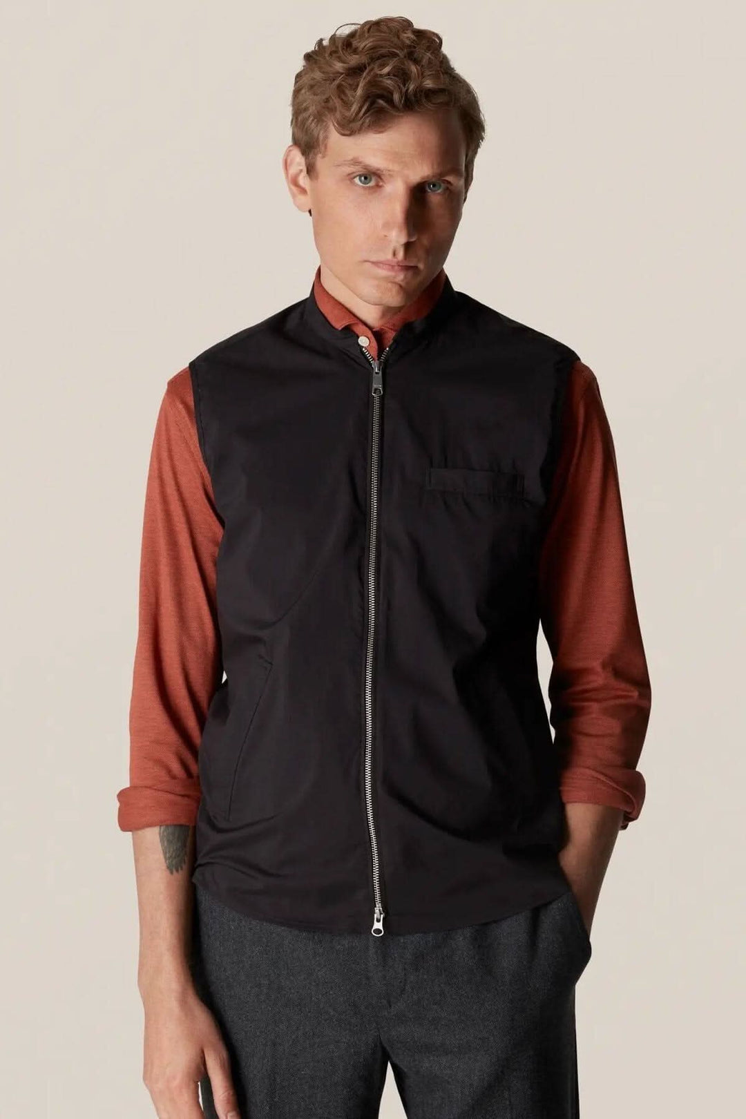 Veste sans manche déperlante pour homme, élégante, parfaite pour l&